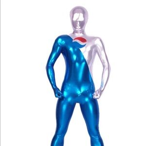 NWOT Pepsi man Morphsuit Unisex Cosplay suit